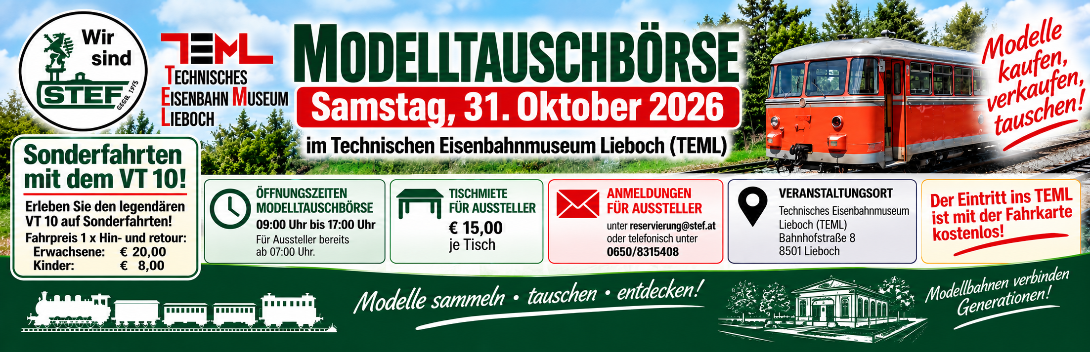 Modelltauschbörse am 31. Oktober 2026